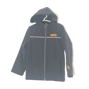 XMTN Kid Boy Sport Black Full Zip Hooded Jacket Coat Size XSmall 4/5